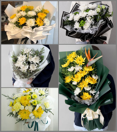 山东青岛莱西市院上镇永丰庄村白事花束代送